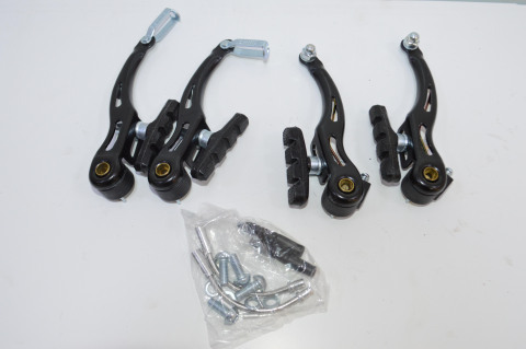 Набор V-Brake STEEL (стойки) без ручек и тросов сталь, код 40803