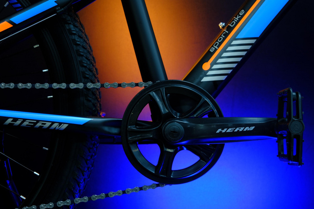 Heam First 247 Матовый Чёрный/Оранжевый/Синий