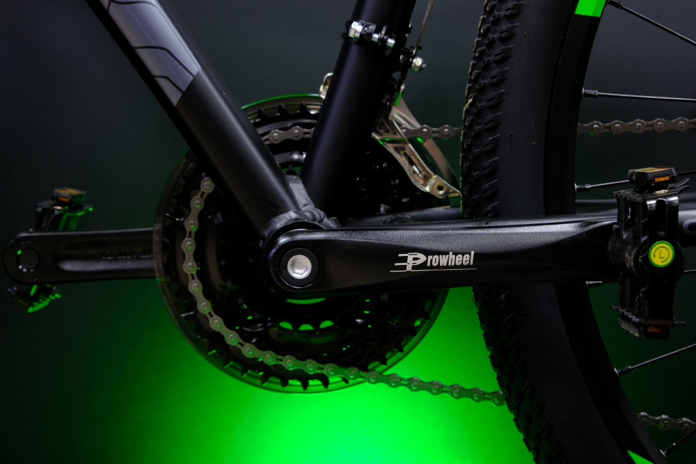 Lorak 2.0 Матовый Чёрный/Зелёный рама 21 (на рост 183-190) (27.5)