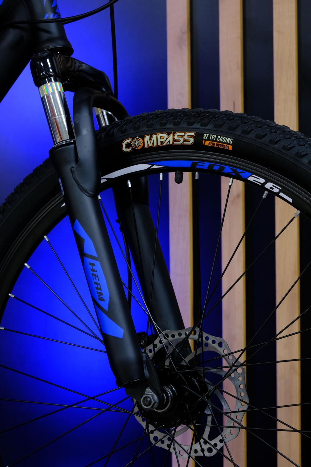 Heam FOX 26 Матовый Чёрный/Синий рама 15 (на рост 141-160)